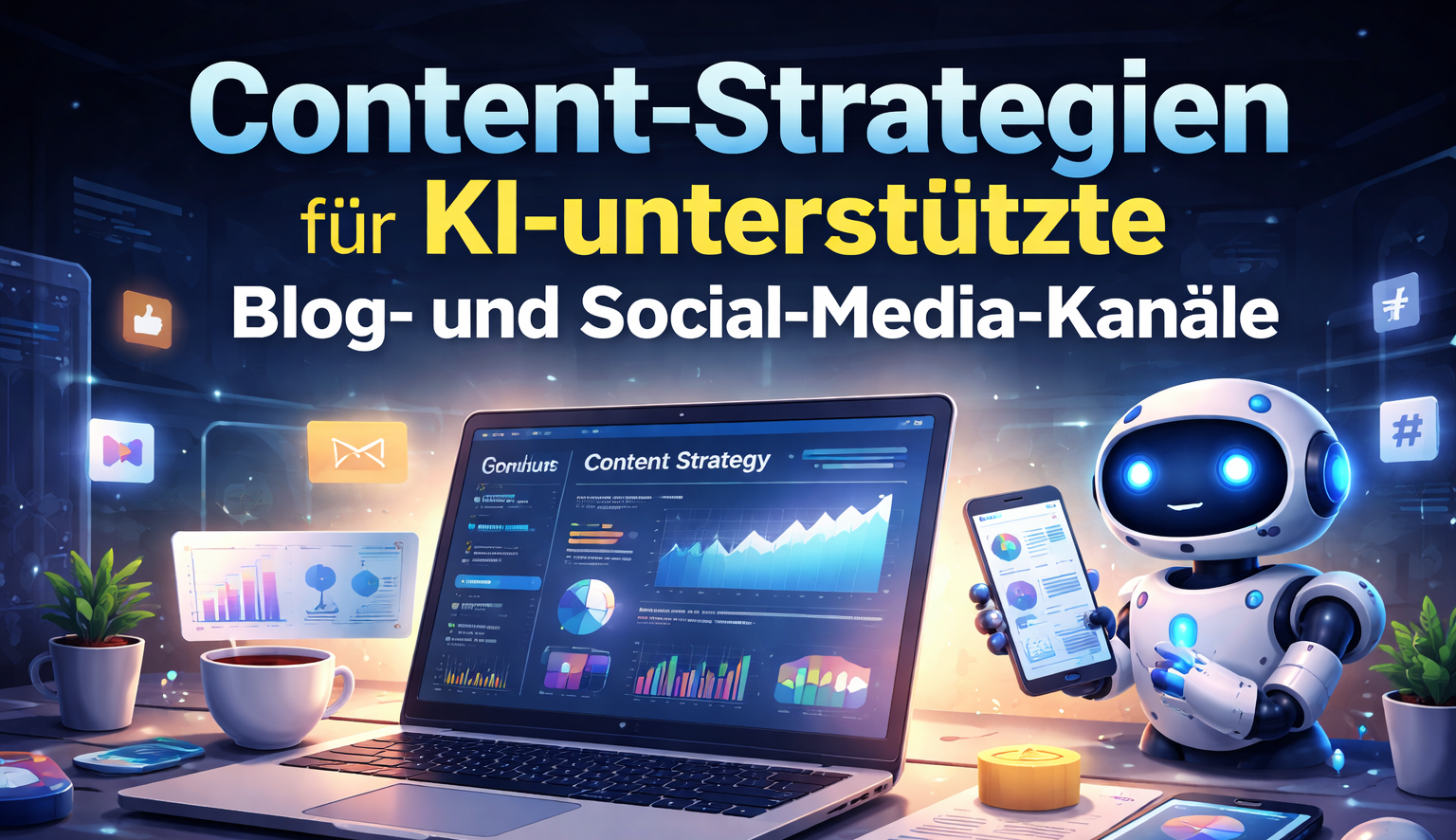 Content-Strategien für KI-unterstützte Blog- und Social-Media-Kanäle