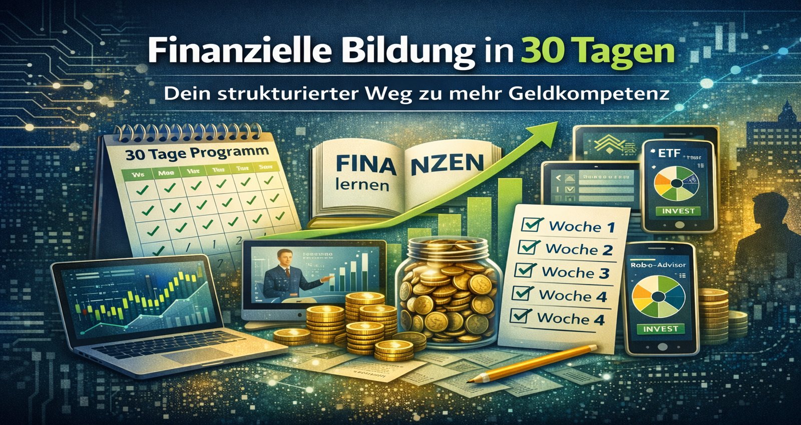 Finanzielle Bildung in 30 Tagen: Dein strukturierter Weg zu mehr Geldkompetenz