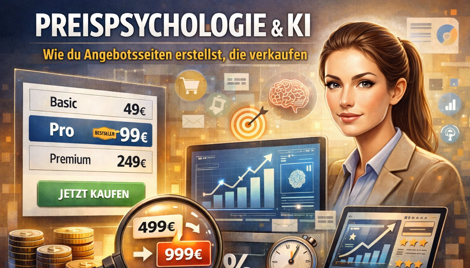 Preispsychologie & KI: Wie du Angebotsseiten erstellst, die verkaufen