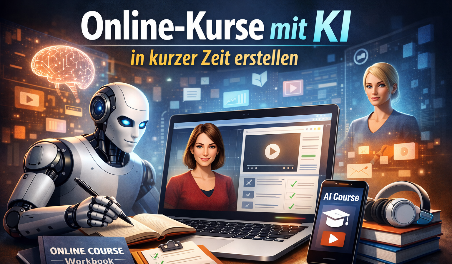 So erstellst du mit KI komplette Online-Kurse in kurzer Zeit