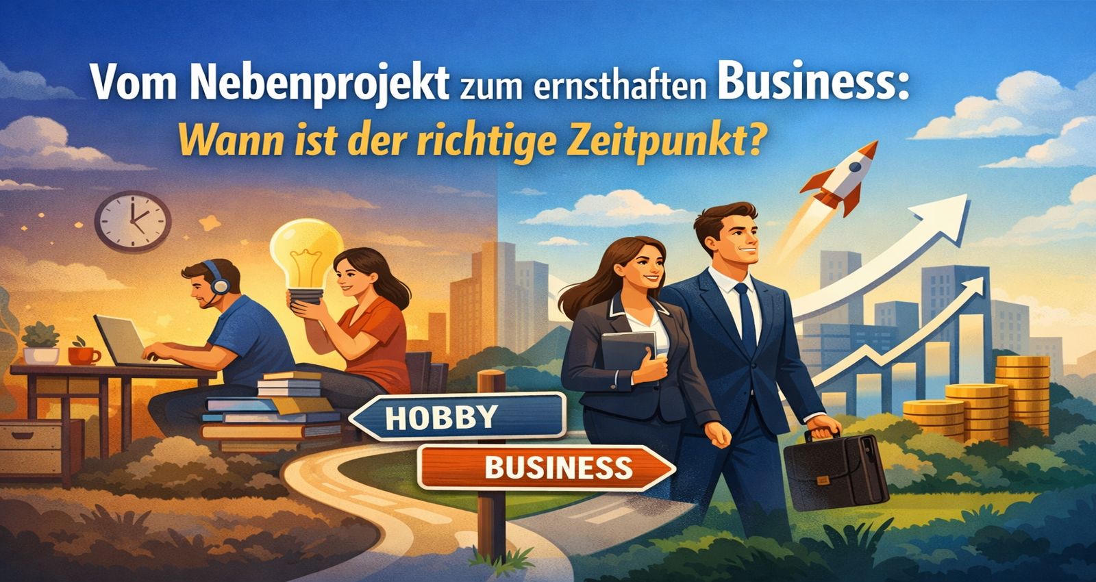 Vom Nebenprojekt zum ernsthaften Business: Wann ist der richtige Zeitpunkt?
