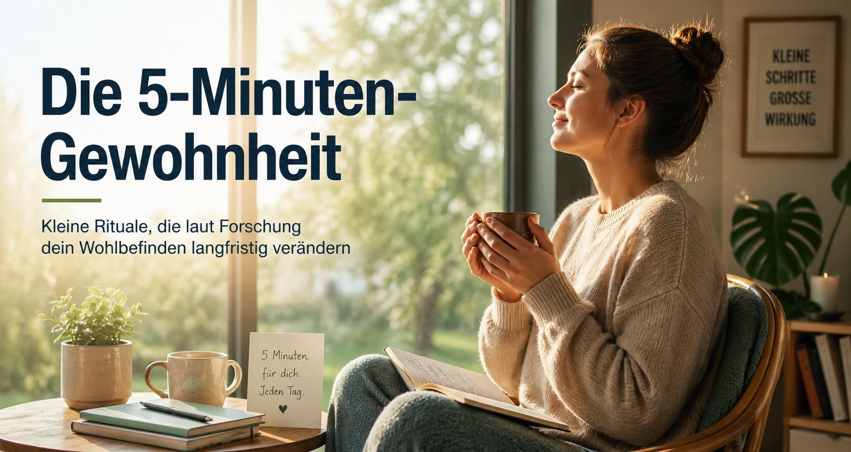 Die 5-Minuten-Gewohnheit – Kleine Rituale, die laut Forschung dein Wohlbefinden langfristig verändern