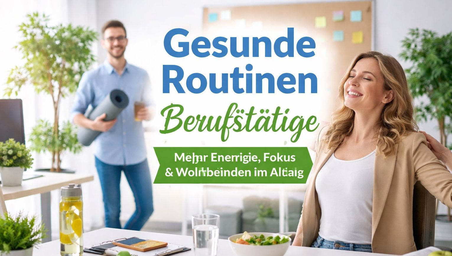 Gesunde Routinen für Berufstätige: Mehr Energie, Fokus und Lebensqualität im Alltag