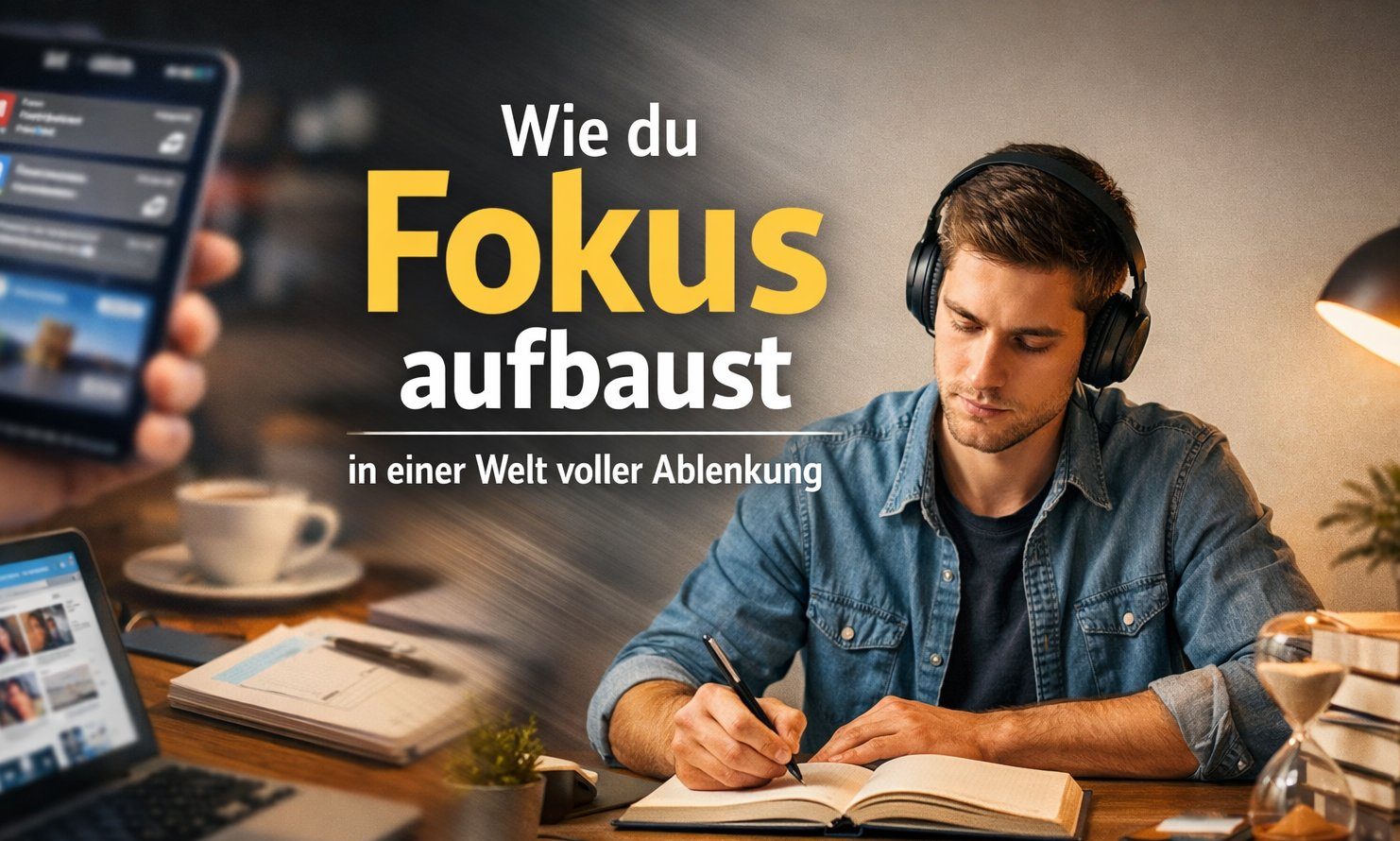 Wie du Fokus aufbaust in einer Welt voller Ablenkung – Der ultimative Leitfaden für tiefe Konzentration und nachhaltige Produktivität