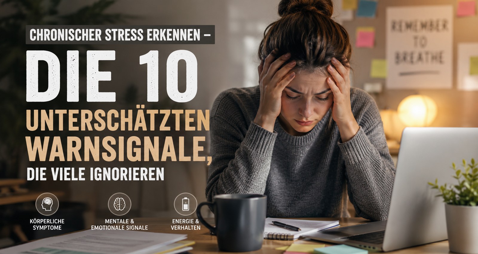 Chronischer Stress erkennen – Die 10 unterschätzten Warnsignale, die viele ignorieren