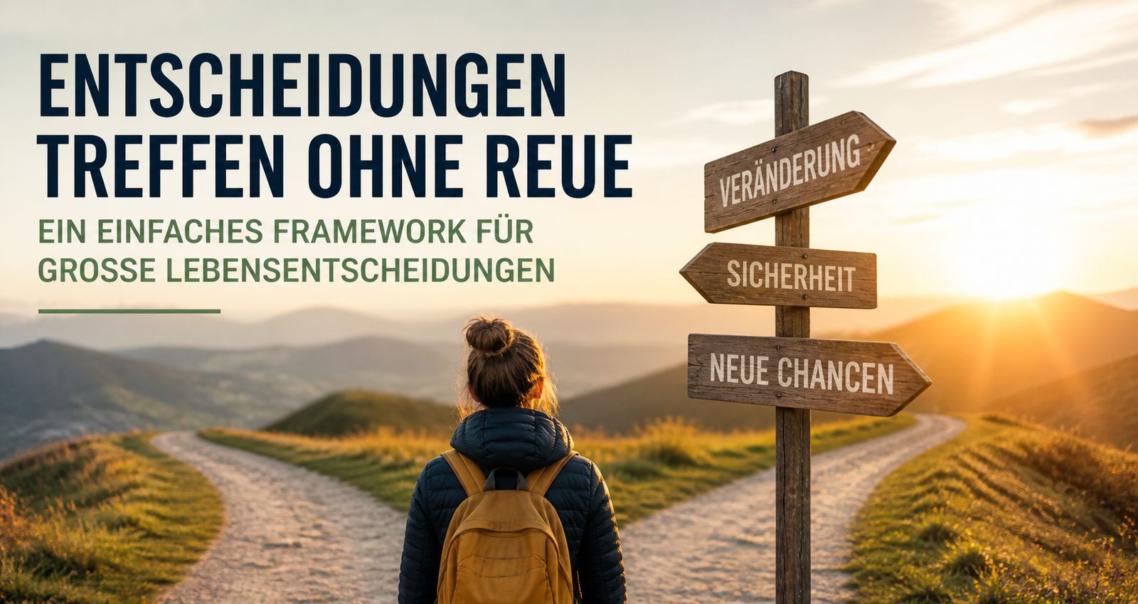 Entscheidungen treffen ohne Reue – Ein einfaches Framework für große Lebensentscheidungen