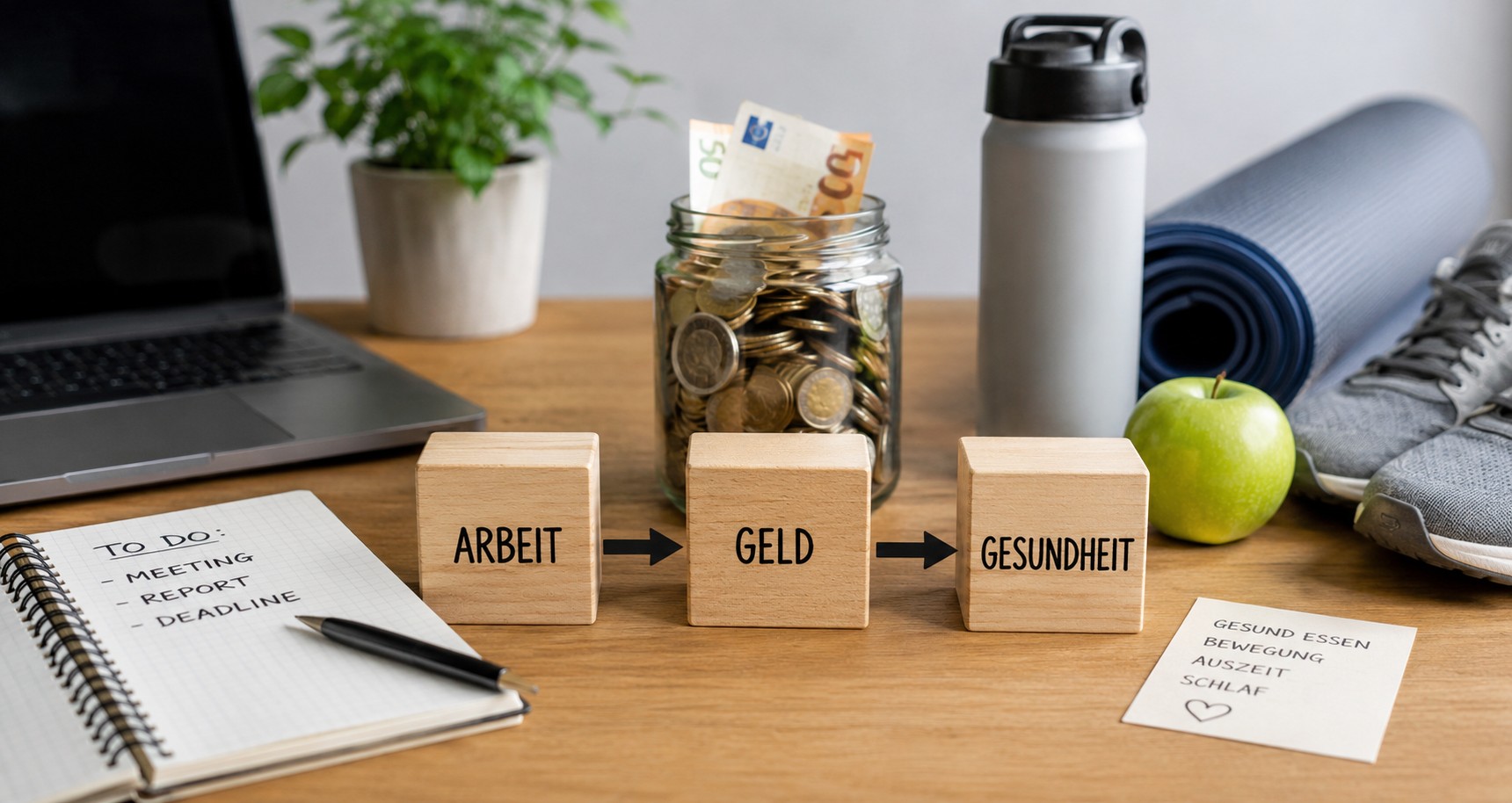 Zusammenhang von Arbeit, Geld & Gesundheit
