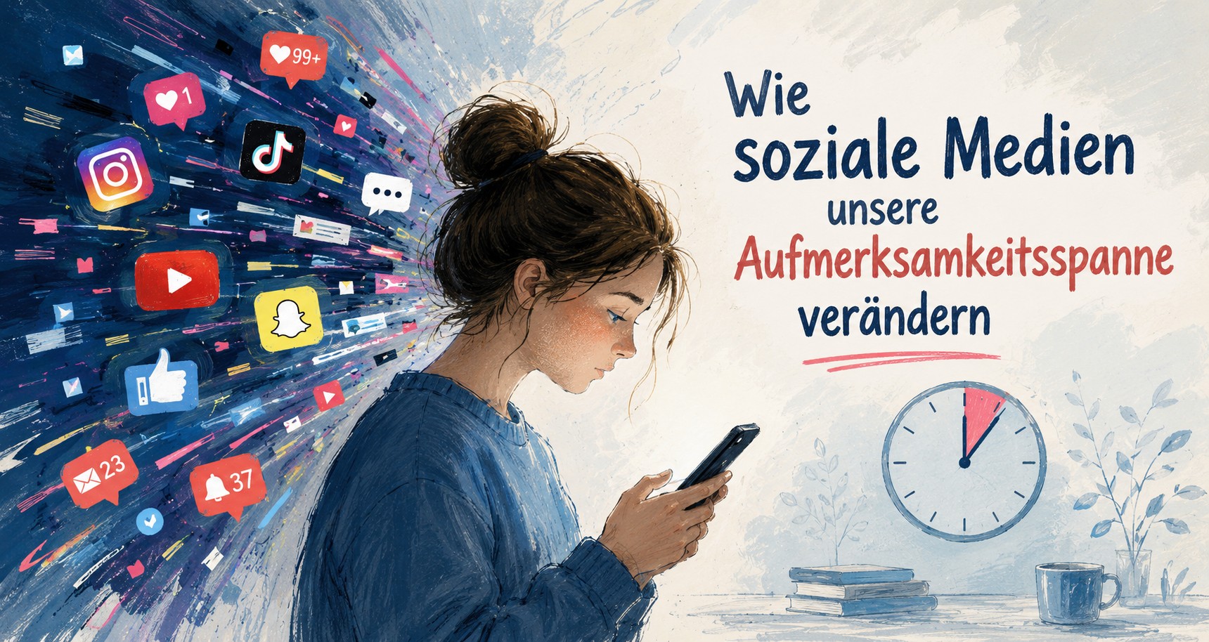 Wie soziale Medien unsere Aufmerksamkeitsspanne verändern